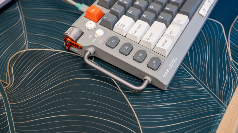 nuphy field75 he - the leftmost side of the board features extra macro buttons and even...