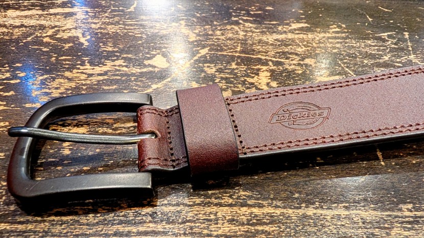 belt - the dickies belt is split leather, not full-grain, but it&#039;s...