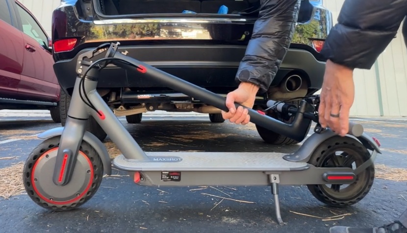electric scooter - the maxshot quickly folds up and can fit in the back of almost any...