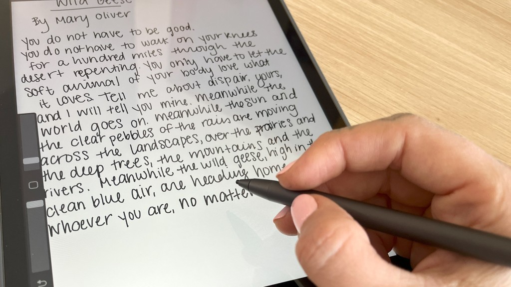 stylus pen - we wrote poems and drew pretty pictures as part of our testing of...