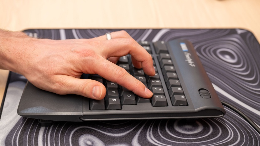 kinesis freestyle2 - the staggered rows are similar to most non-ergonomic keyboards, but...