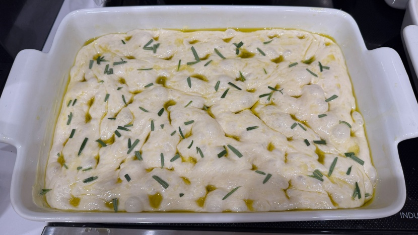 aucma 6.5qt - the aucma kneaded together a beautiful and savory focaccia.