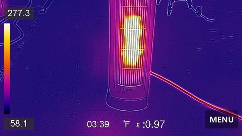 lasko ceramic digital tower 755320 - no noticeable hotspots were found in front of the lasko tower...