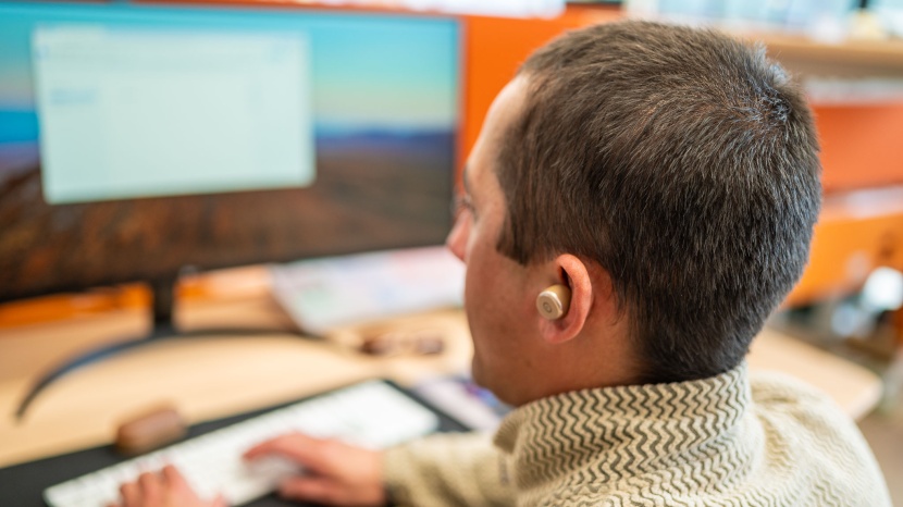 tozo t10 - the tozo both sits deep in the ear canal and sticks out pretty far.