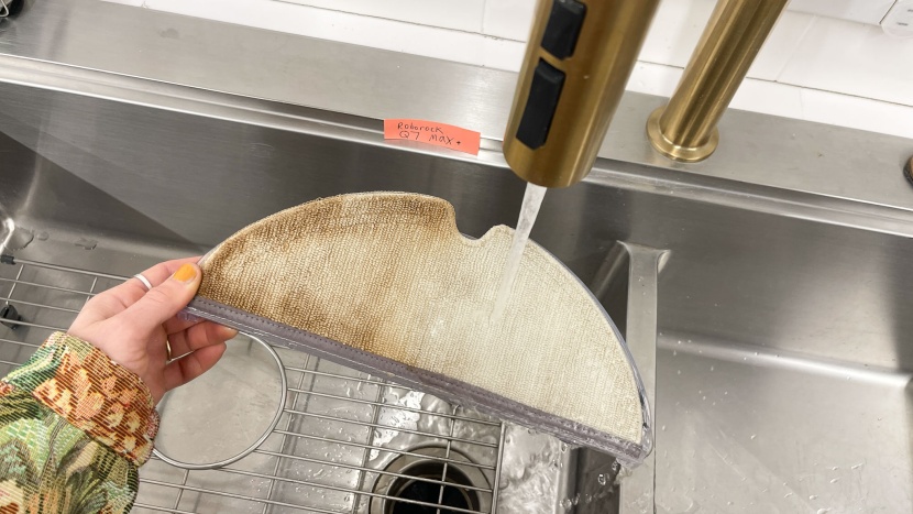 robot vacuum - the more expensive mopping models can remove and wash their own...