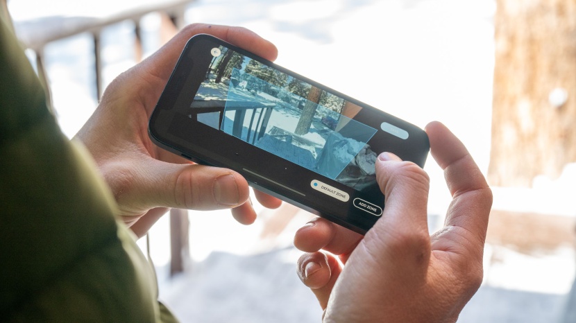 ring spotlight cam plus battery - motion zones are created and managed within the ring app, where you...