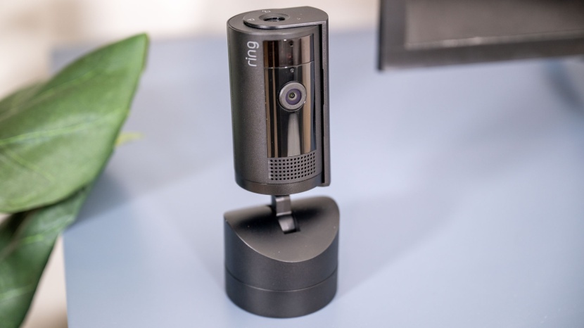 ring pan tilt - on the right side of the camera, you can see the manual privacy...