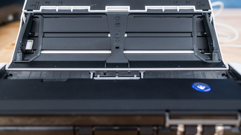 canon imageformula r10 - the autofeeder tray is a big selling point for the canon...