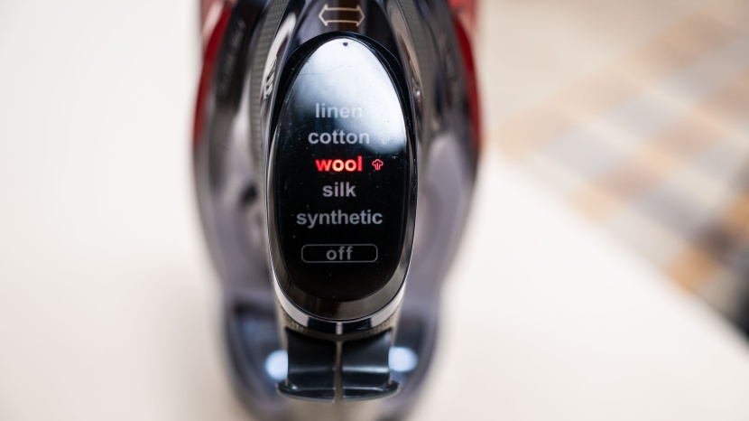 clothes iron - the indicator screen on the chi lava is very easy to read.