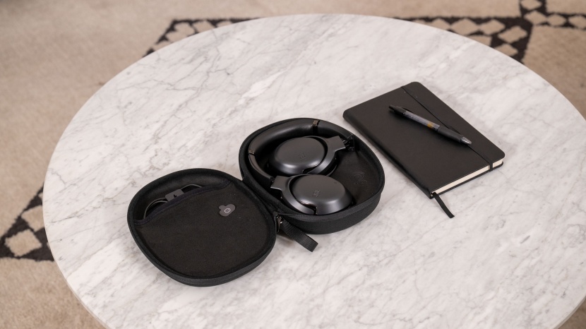 jbl tour one m2 - the jbl's handy carrying case is a nice touch.