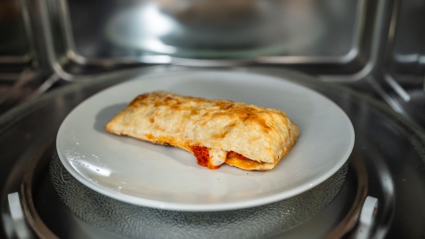 microwave - the panasonic homechef left our hot pockets golden brown and flaky...
