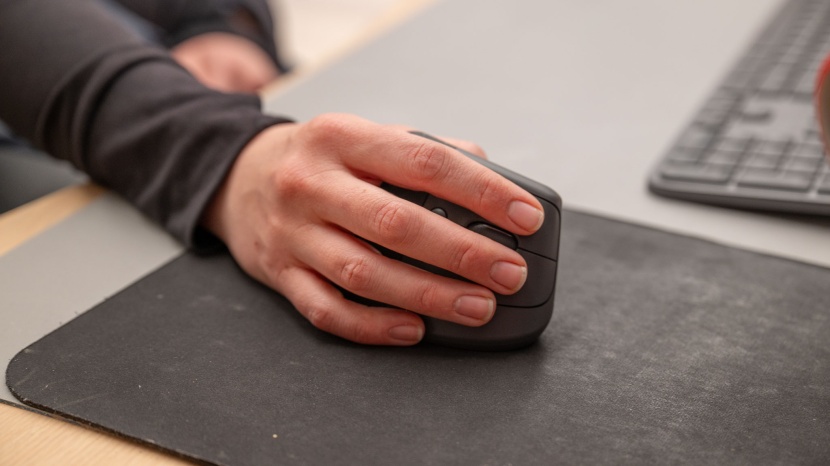 ergonomic mouse - the sideways &quot;handshake&quot; position is much more natural for our...