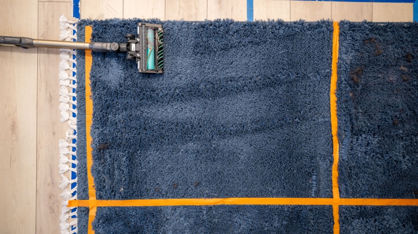 cordless stick vacuum - impressive results from the powerdetect on one of the toughest tests...