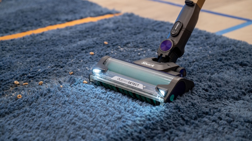 shark powerdetect cordless - the shark power detect does great on all floor types, and it has...