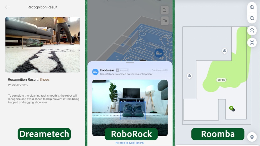 robot vacuum - these models feature cameras that offer a live view of where the...