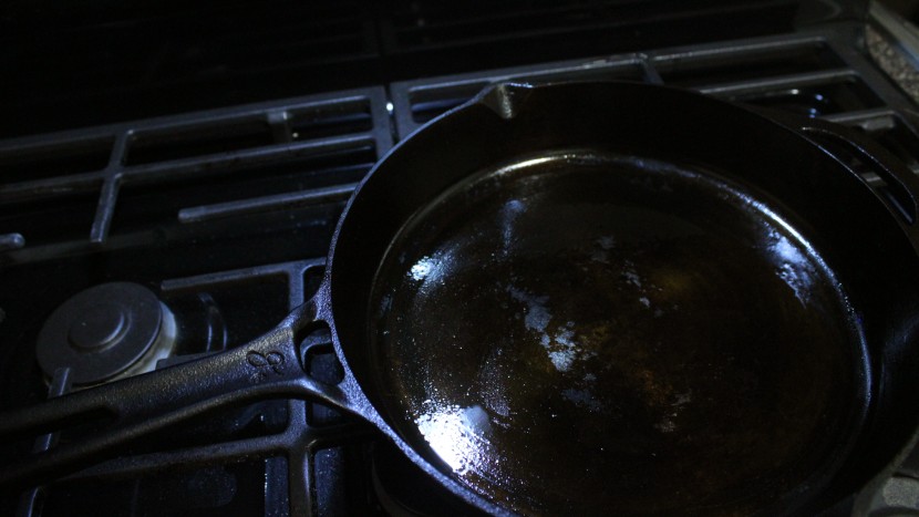 cast iron skillet - the first few coats of seasoning on the greater goods 10&quot; were very...