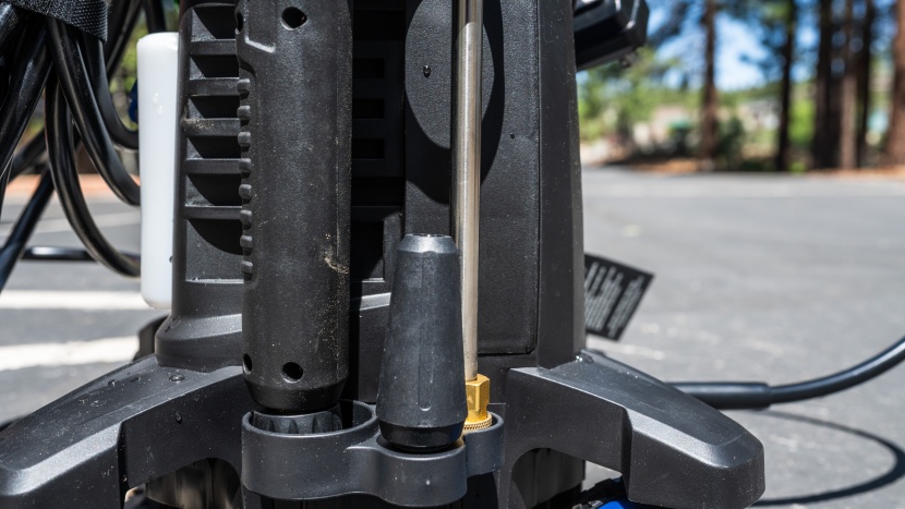 westinghouse epx3500 - the dedicated wand, gun, and turbo nozzle storage ensure tidiness...