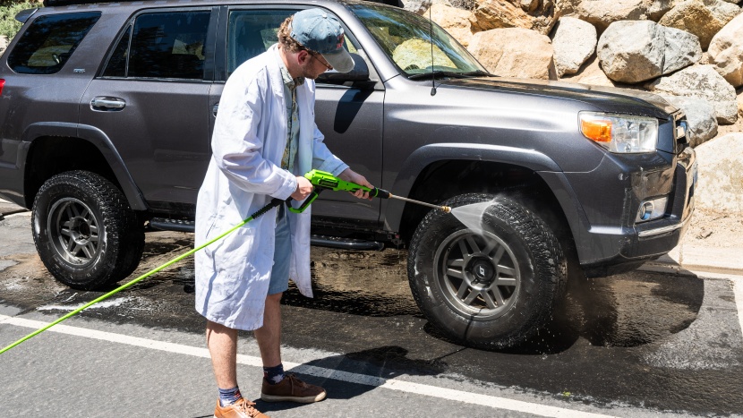 pressure washer - the greenworks gpw3302 maintains the best cleaning score among its...