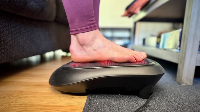 foot massager - while some models feature a &quot;foot garage&quot; that encompasses the...