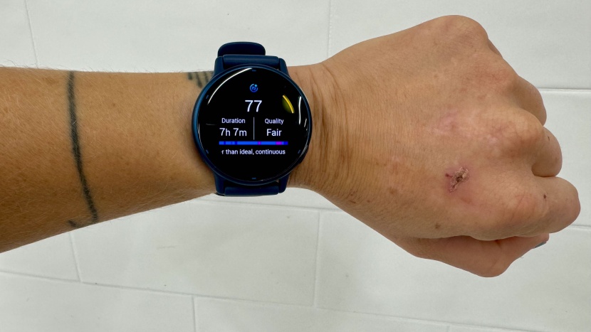 garmin vivoactive 5 - overall, garmin "crushes the game with their sleep score,"...