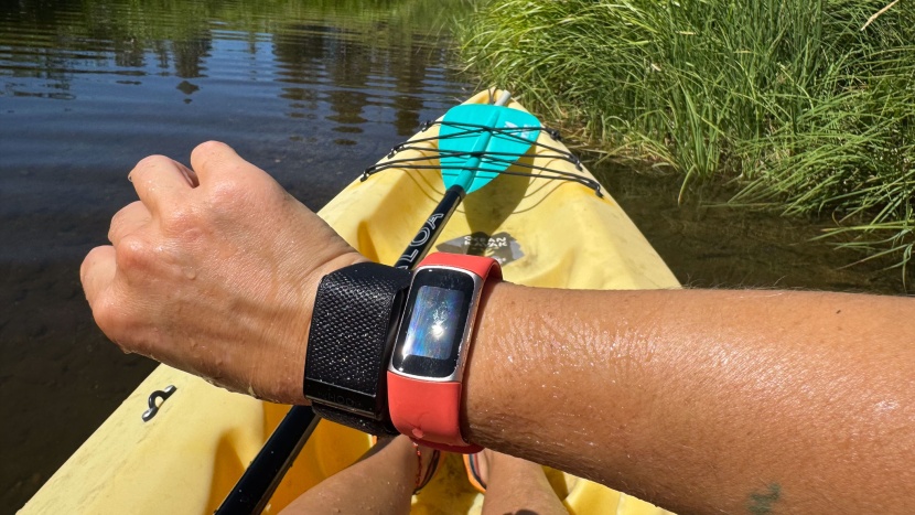 fitness tracker - the charge 6 is waterproof to 50 meters, meaning it can easily...