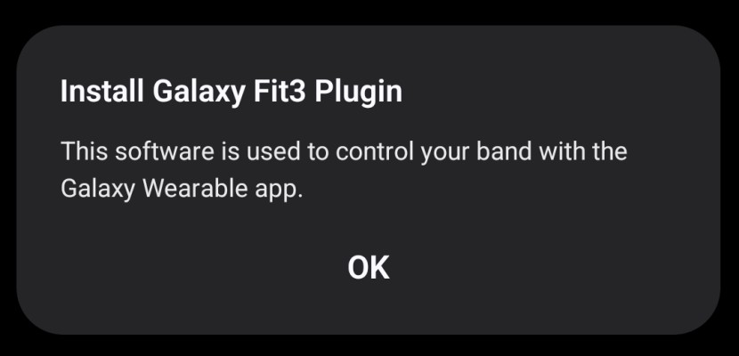 samsung galaxy fit3 - the fit3 required its own special plugin to pair with our phone, but...
