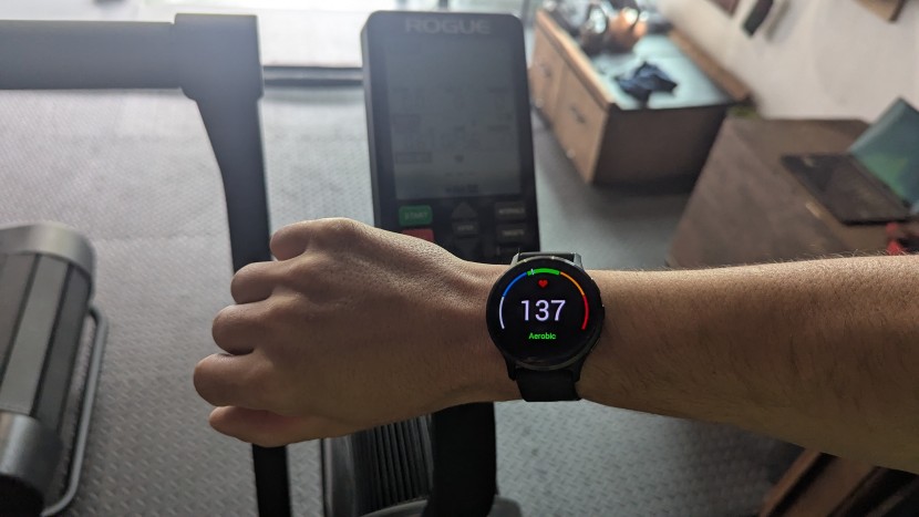 garmin venu 3 - the heart rate and zone monitor on the venu 3 is bright and easy to...