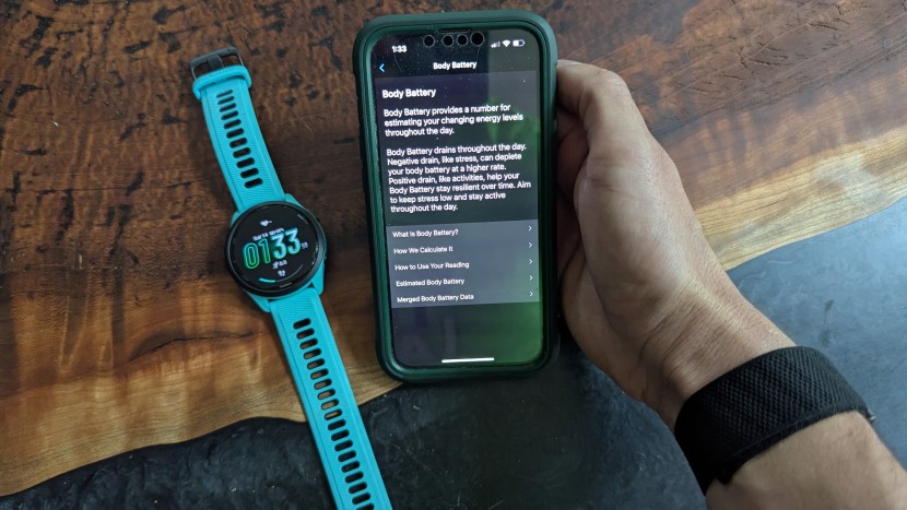garmin forerunner 265 - unsure about a spec or metric? the garmin app offers help and...