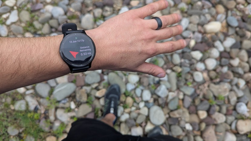 garmin venu 3 - use the built in navigation to help find your way to saved and...