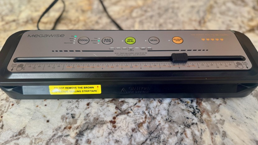 vacuum sealer - although the megawise has a pulse button, it allows a bit of air in...