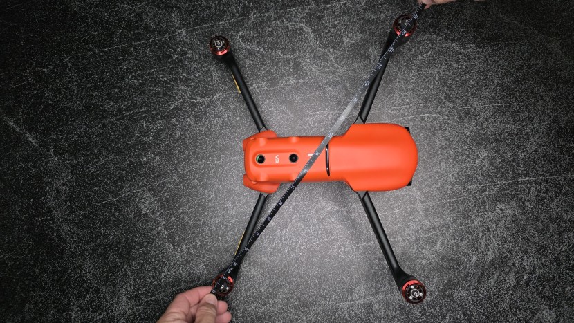 the autel evo ii pro v3  is quite portable, capable of folding down...