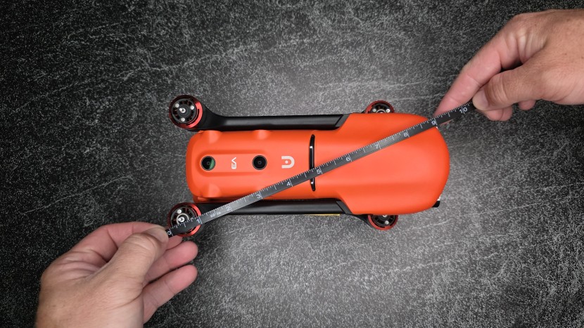 the autel evo ii pro v3  is quite portable, capable of folding down...