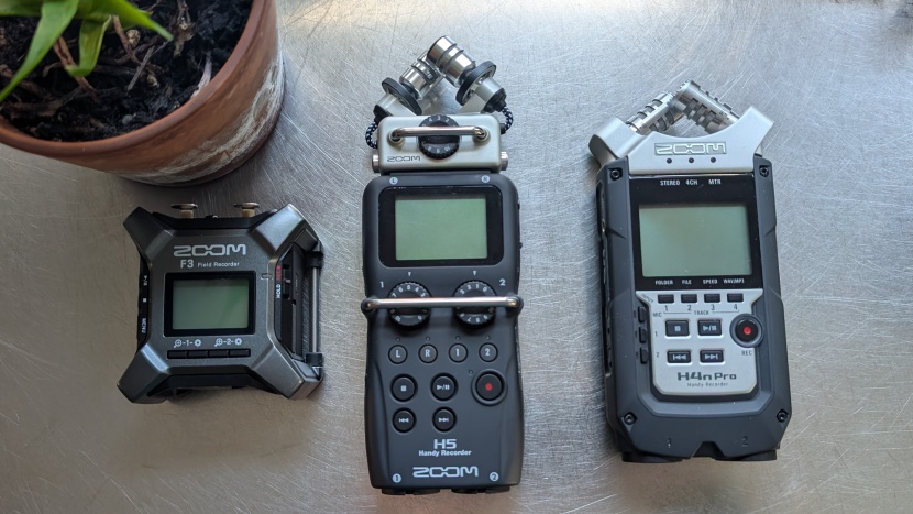 digital voice recorder - the professional-grade recorders we tested, like the zoom f3, h5...