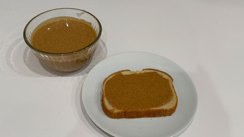 vitamix ascent x2 - we were able to pour and spread the honey-roasted peanut and almond...