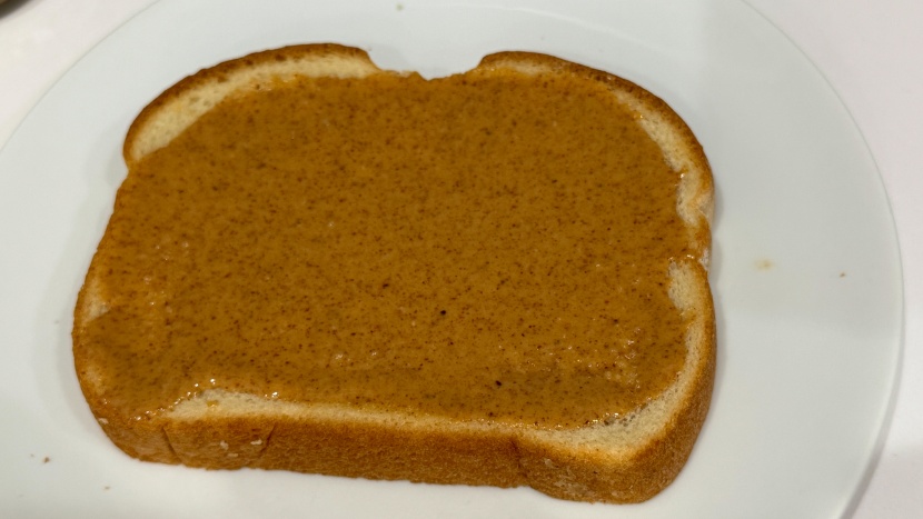 ninja fit compact - up close, you can see the sheen of the oil and some small bits of...