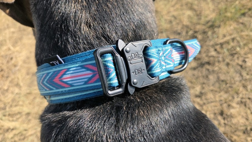 dog collar - the daganxi tactical nylon uses metal, heavy-duty, side-lock buckles.