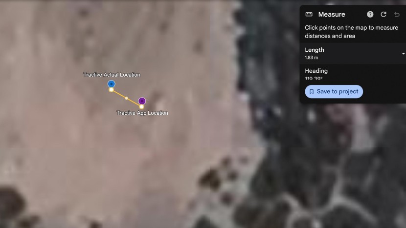 tractive gps - at times, the tractive got within 6 feet of its actual location.