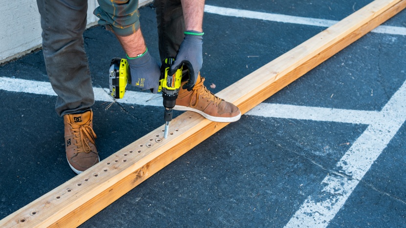 ryobi one+ hp 18v brushless cordless 1/2 in. drill/driver pbldd02k1 - thanks to a powerful motor, the ryobi was able to sink our lag bolt...