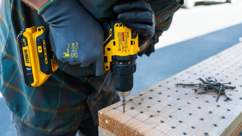 dewalt 20v max brushless 1/2 in. cordless compact drill driver dcd793b - sinking standard wood screws was an integral part of our testing...