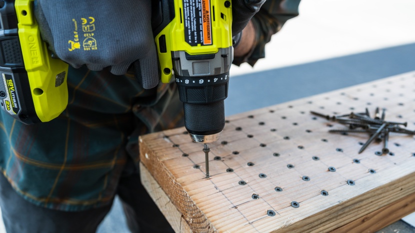 ryobi one+ hp 18v brushless cordless 1/2 in. drill/driver pbldd02k1 - with a myriad of clutch settings, sinking screws was a no-brainer.