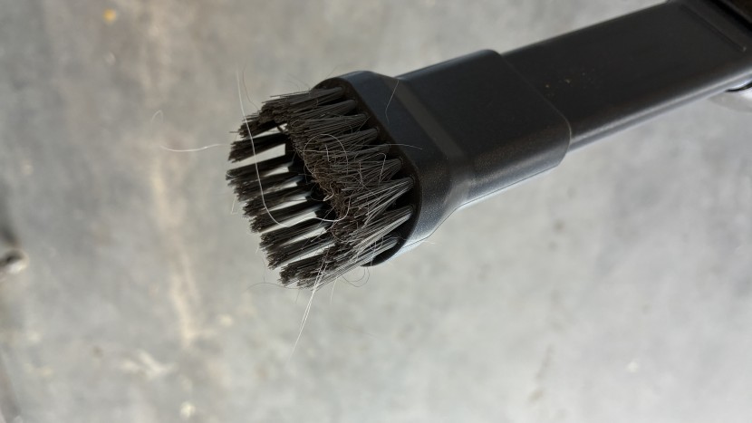 handheld vacuum - the bristles on the aeroslim are long and flexible, better suited...