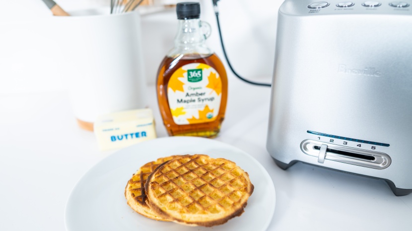 toaster - a good frozen waffle is golden on the outside and airy on the inside.