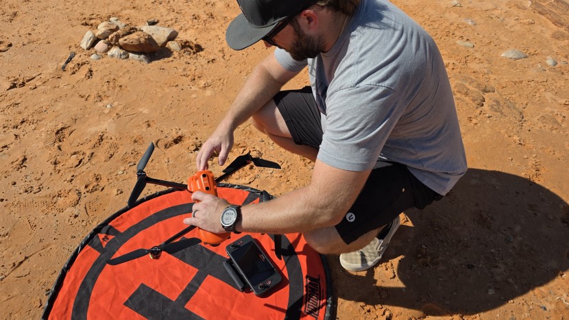 autel evo ii pro v3 - be sure to use a landing pad when flying the autel evo ii pro v3, as...