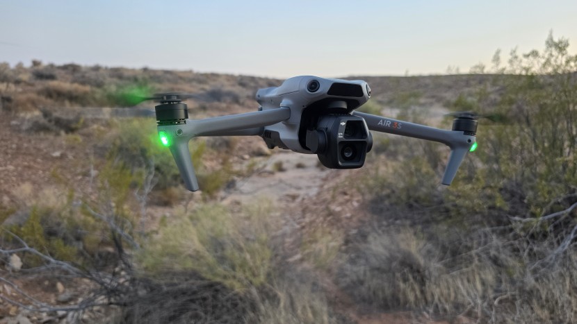 drones - the dji air 3s carries a two-camera payload to allow you versatility...