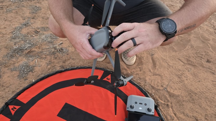 drones - it's important to always remember to remove any protective guards...