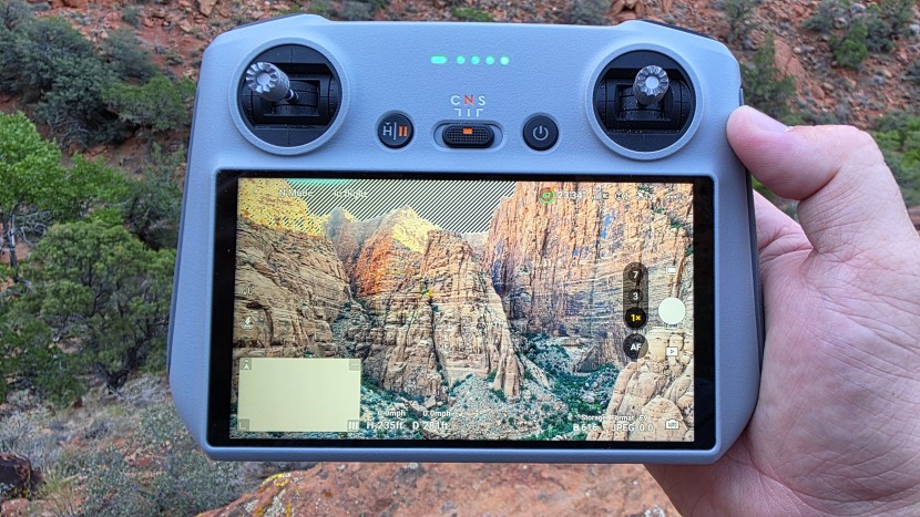 dji mavic 3 pro - the dji fly app uses a screen overlay to show you where it detects...
