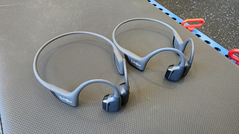 workout headphones - make sure you get the right size shokz openrun pro 2, since the band...