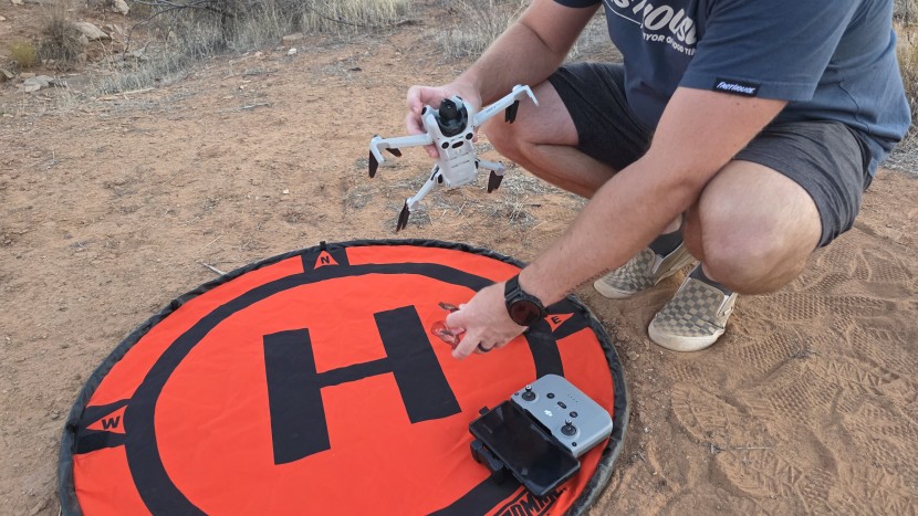 drones - the dji mini 4 pro comes with a piece of fitted foam and a plastic...