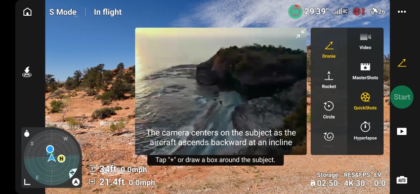 dji mini 4 pro - the dji fly app does a great job with lots of visual explanations of...