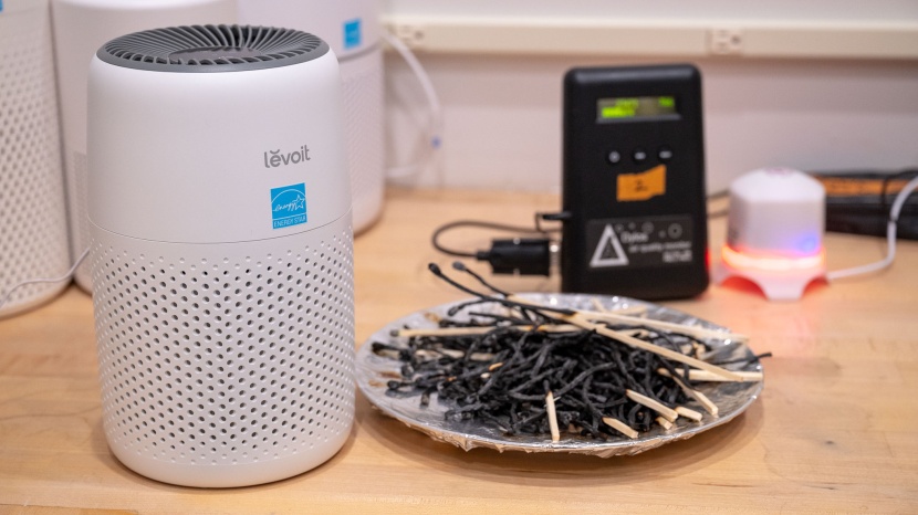 levoit core mini-p - using an air quality monitor, our in-house team measured the...